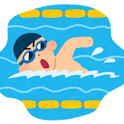 I enjoyed swimming.（安）の写真