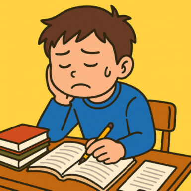 長時間の勉強に耐えるコツ（須）の写真