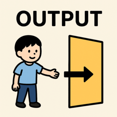 Output opens the way.（安）の写真