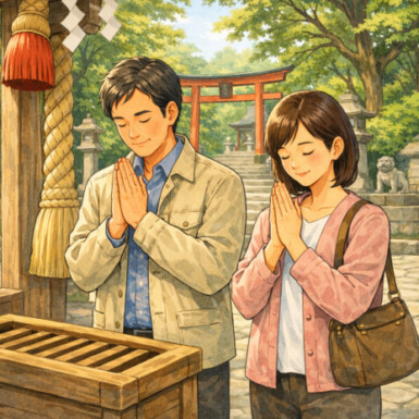 写真：生徒たちの成功を祈る（須）